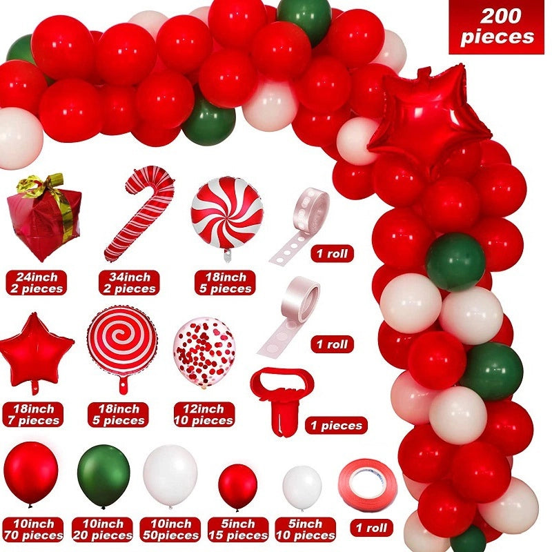 Christmas Casual Christmas Tree Star Emulsion Party Balloon Balloons