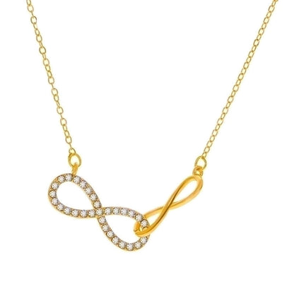 Casual Minimalist Cross Infinity Heart Shape Titanium Steel Copper Plating Hollow Out Inlay Crystal Rhinestones Zircon 18k Gold Plated Gold Plated Silver Plated Pendant Necklace