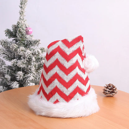 Creative Christmas Decorations Luminous Christmas Brushed Cloth Children's Hat Christmas Gift Cartoon Christmas Hat