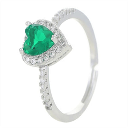 Copper Gold Plated Silver Plated Inlay Geometric Cross Zircon Open Rings