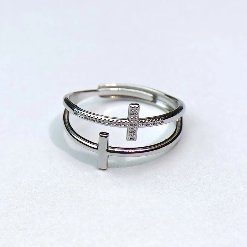 Minimalist Heart Shape Titanium Steel Open Rings