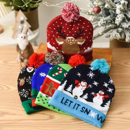 Christmas Fashion Christmas Tree Snowman Polyester Outdoor Christmas Hat