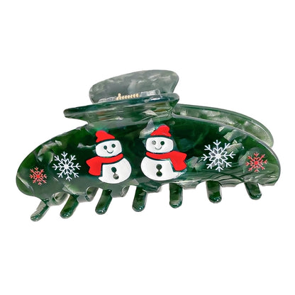 Christmas Cute Women's Christmas Hat Gingerbread Snowman Arylic Hair Claws