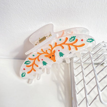 Christmas Cute Women's Christmas Hat Gingerbread Snowman Arylic Hair Claws