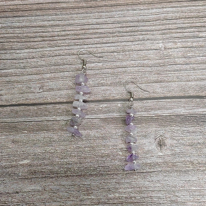 1 Pair Ethnic Style Geometric Natural Stone Drop Earrings