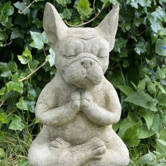 Meditating Dog Outdoor Decoration Garden Statue Resin Ornament Garden Courtyard Design