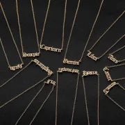 Fashion Constellation 201 Stainless Steel 18K Gold Plated Stainless Steel Necklaces