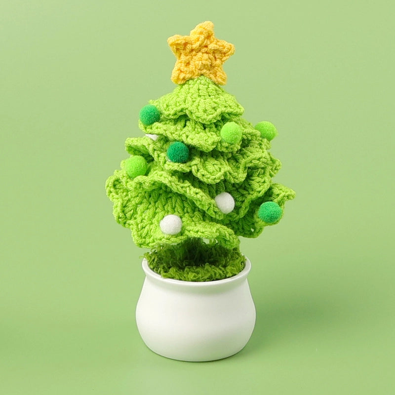Christmas Pastoral Christmas Tree Plastic Yarn Party Ornaments