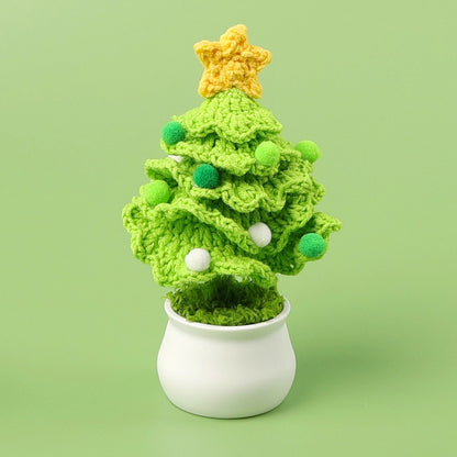 Christmas Pastoral Christmas Tree Plastic Yarn Party Ornaments