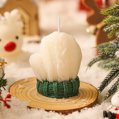 Christmas Fashion Color Block Soybean Mixed Wax Daily Decorative Props 1 Piece