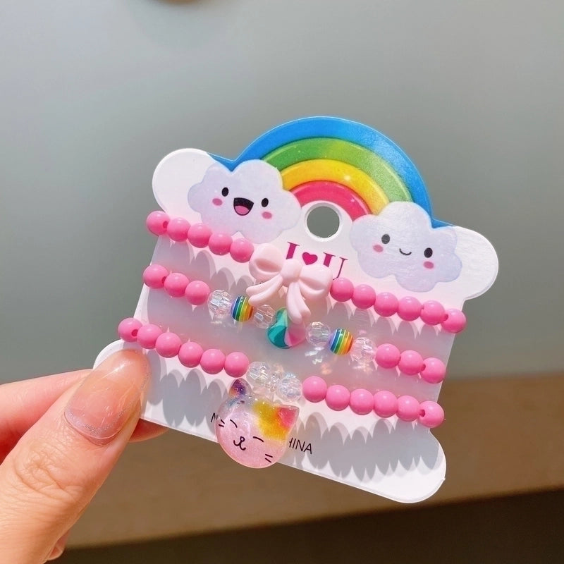 Cute Girl'S Cartoon Arylic Plastic Beaded