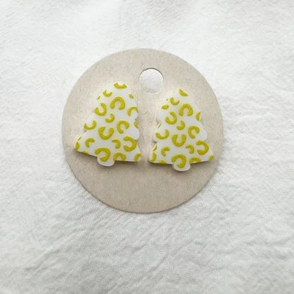 Cartoon Style Christmas Tree Arylic Printing Christmas Women's Earrings 1 Pair