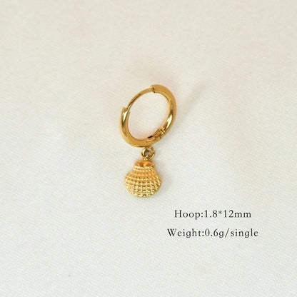 6 Pieces Minimalist Classic Style Heart Shape Plating Inlay 304 Stainless Steel Rhinestones Drop Earrings