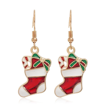 Fashion Christmas Tree Santa Claus Alloy Plating Women's Drop Earrings 1 Pair