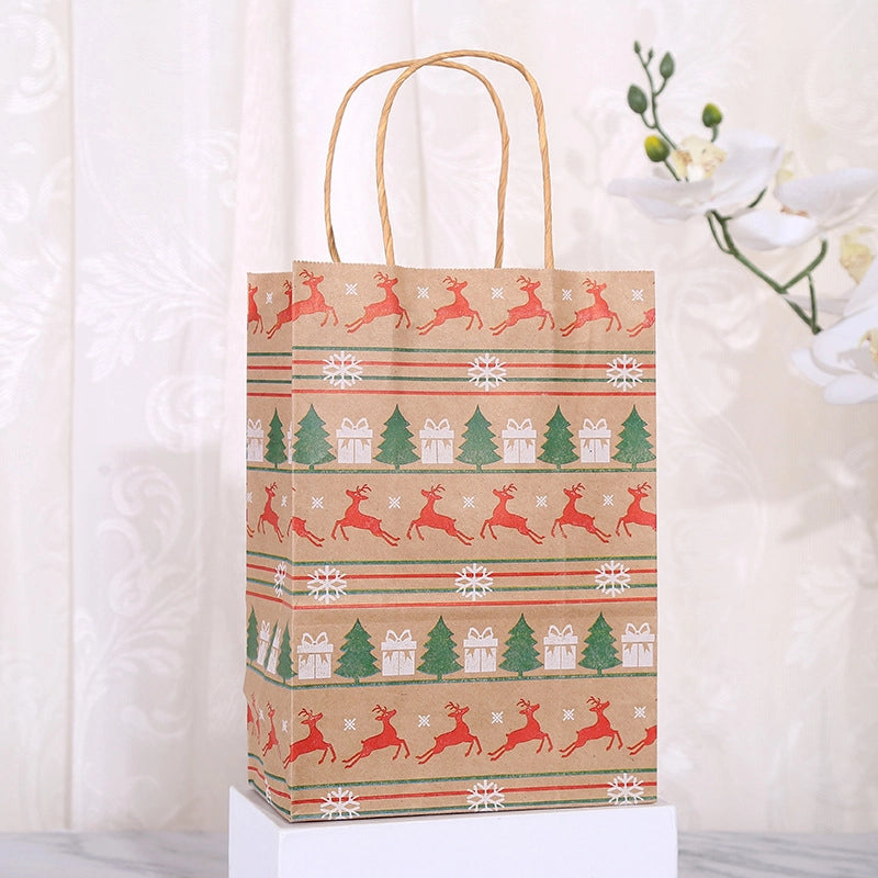 Christmas Fashion Christmas Tree Christmas Socks Snowflake Kraft Paper Daily Gift Bags