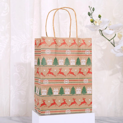 Christmas Fashion Christmas Tree Christmas Socks Snowflake Kraft Paper Daily Gift Bags