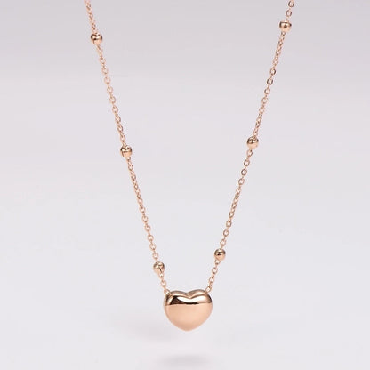 Retro Punk Commute Heart Shape 304 Stainless Steel 18K Gold Plated Rose Gold Plated Jewelry Set