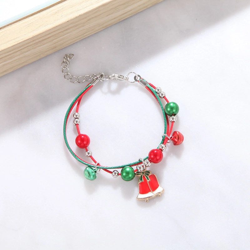 Cute Cartoon Character Alloy Plating Flakes Elk Christmas Women's