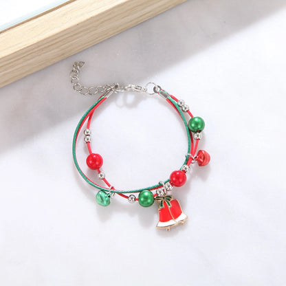 Cute Cartoon Character Alloy Plating Flakes Elk Christmas Women's