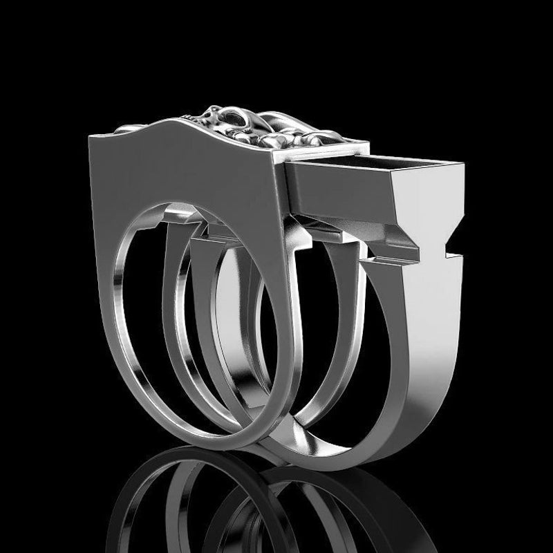 Fashion Skull Alloy Plating Halloween Unisex Rings