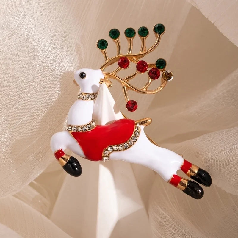 Cute Pin Bell Elk Inlay Women's