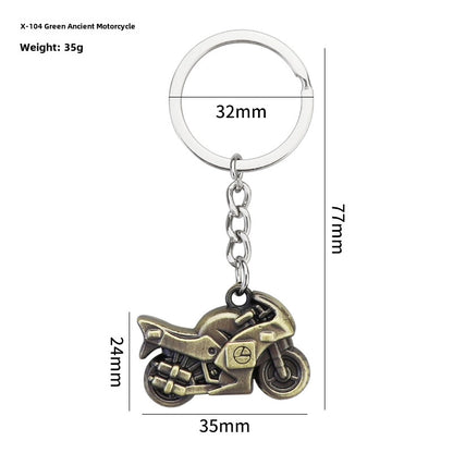 Simulation Cool Helmet Motorcycle Suit Keychain Metal Helmet Keychain Pendant Motorcycle Keychain