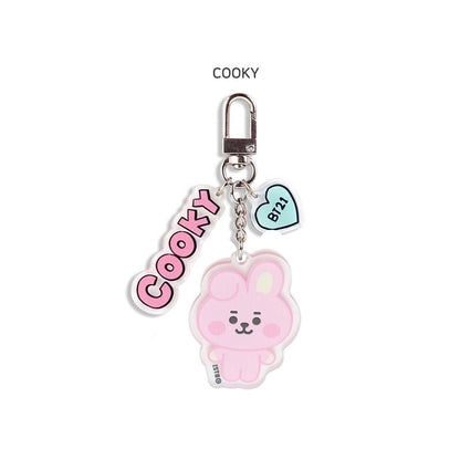 Minimalist Classic Style Rabbit Letter Heart Shape Arylic Metal Christmas Valentine'S Day New Year Women's Keychain