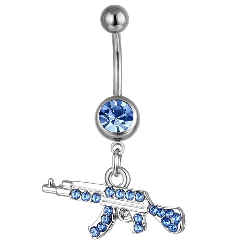 Belly Rings Fashion Geometric Rhinestone