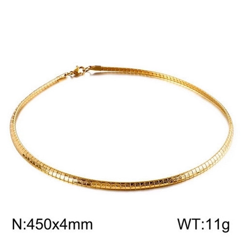 Casual Streetwear Geometric 304 Stainless Steel 18K Gold Plated Stainless Steel Necklaces