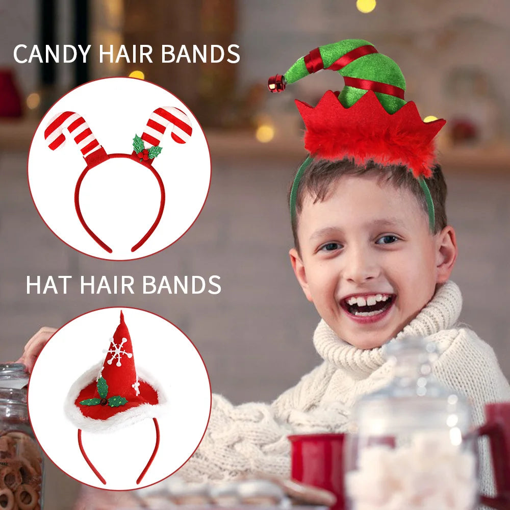 Christmas Cartoon Style Cute Exaggerated Christmas Hat Plastic Festival Street Headband