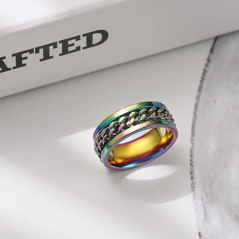 Minimalist Geometric Stainless Steel Rings