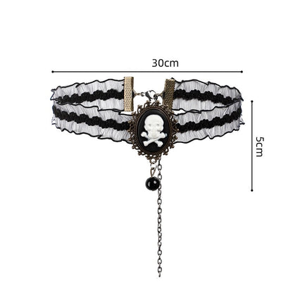 Halloween Funny Flower Skull Plastic Party Costume Props