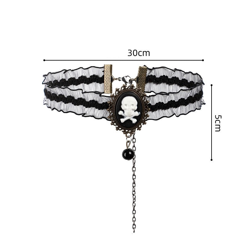 Halloween Funny Flower Skull Plastic Party Costume Props