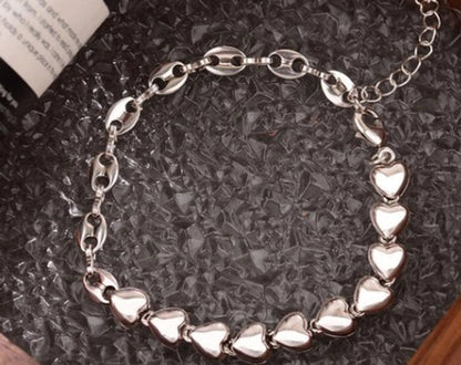 Minimalist Heart Shape Copper Plating Bracelets