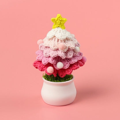 Christmas Pastoral Christmas Tree Plastic Yarn Party Ornaments