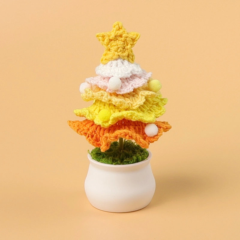 Christmas Pastoral Christmas Tree Plastic Yarn Party Ornaments