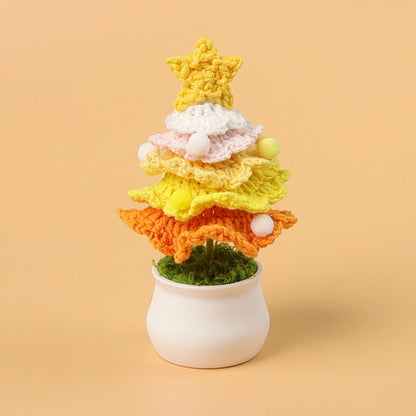 Christmas Pastoral Christmas Tree Plastic Yarn Party Ornaments