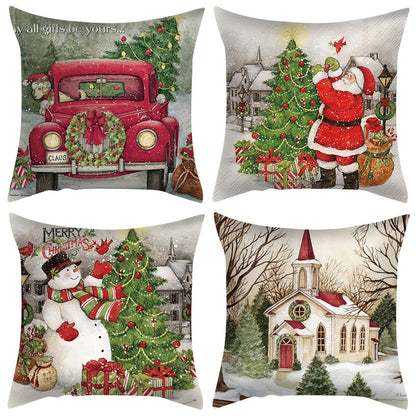 Christmas Combination Pillow Case New Home Sofa Decoration Cushion Pillow Case Manufacturers