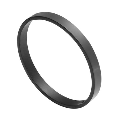 Minimalist Solid Color Stainless Steel Gold Plated Bangle In Bulk