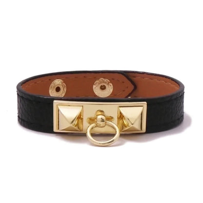 Alloy Copper Hip-Hop Retro Square Bangle