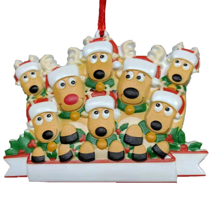 Christmas Fashion Dog Resin Party Hanging Ornaments