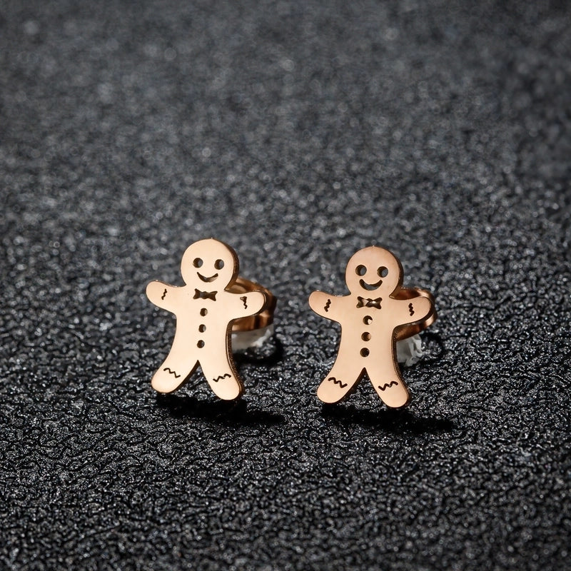 1 Pair French Style Modern Style Sweet Clouds Dolphin Skates Polishing Plating 304 Stainless Steel 18K Gold Plated Ear Studs