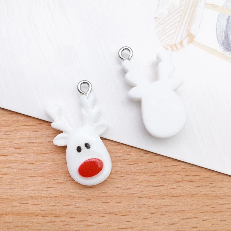 1 Piece 15 * 22mm 15 * 26mm 17 * 22mm Resin Christmas Tree Santa Claus Christmas Socks Pendant Jewelry Accessories