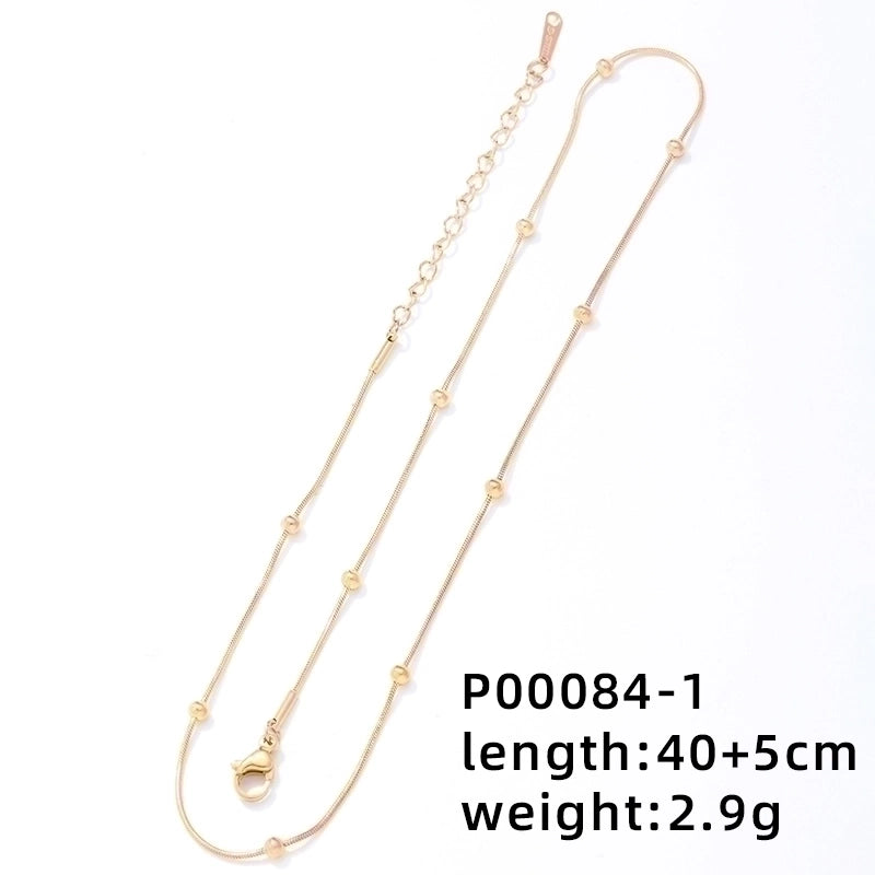 IG Style Minimalist Universe Starry Sky 304 Stainless Steel Copper Plating Inlay Gold Plated Zircon Charms Necklace