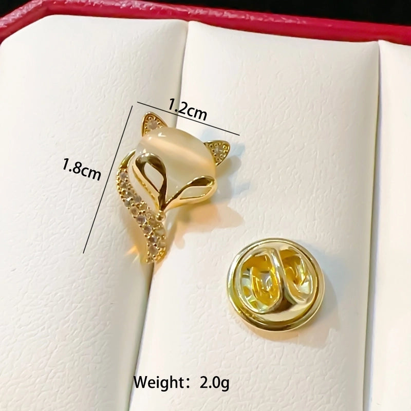 Sweet Pin Rabbit Swan Snowflake Copper Plating Women's Brooches