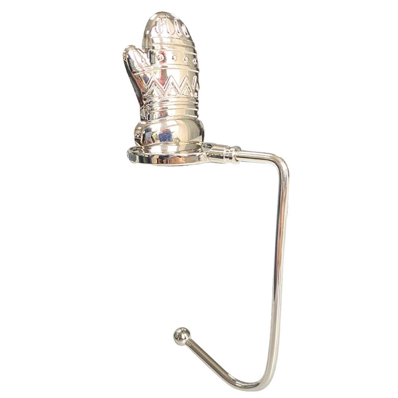 Christmas Fireplace Hook Metal Bag Hook Snowflake Christmas Stocking Hook In Stock