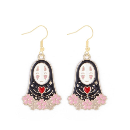 1 Pair Funny Cool Style Pumpkin Spider Web Ghost Enamel Zinc Alloy Drop Earrings