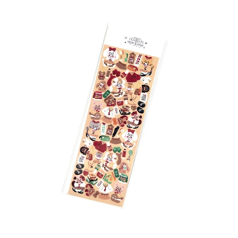 Cute Cartoon Animal Handbook Stickers