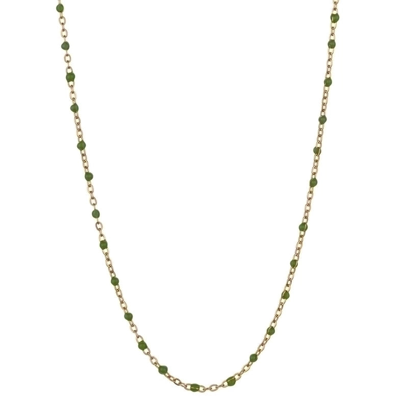 Minimalist Printing Stainless Steel Alloy Plating Gold Plated Necklace