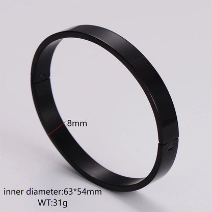 Minimalist Circle Stainless Steel Bangle In Bulk